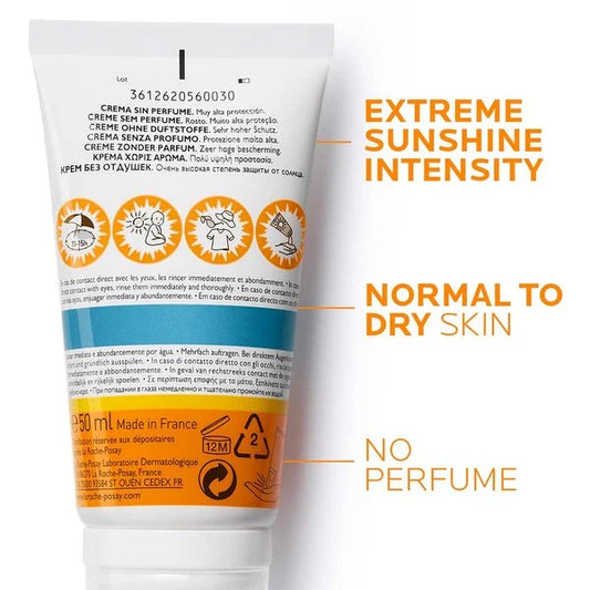 Sun Protection
ANTHELIOS HYDRATING
CREAM SPF50+ NON-PERFUMED
MOISTURISING SUNSCREEN