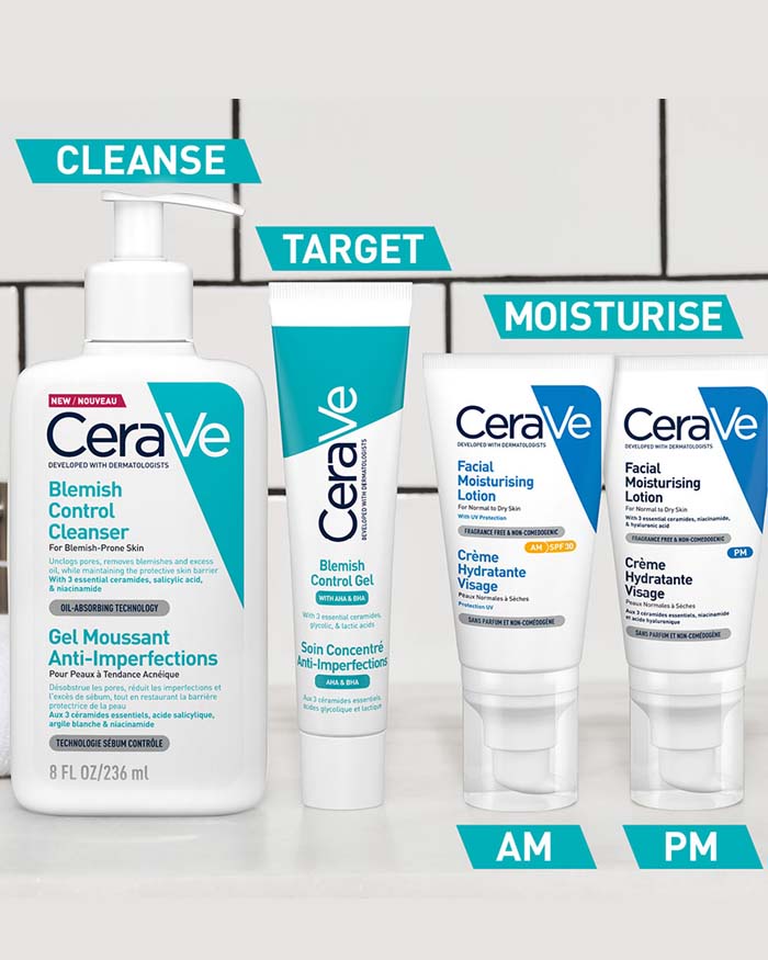 Blemish Control Gel
WITH SALICYCLIC ACID & CERAMIDES