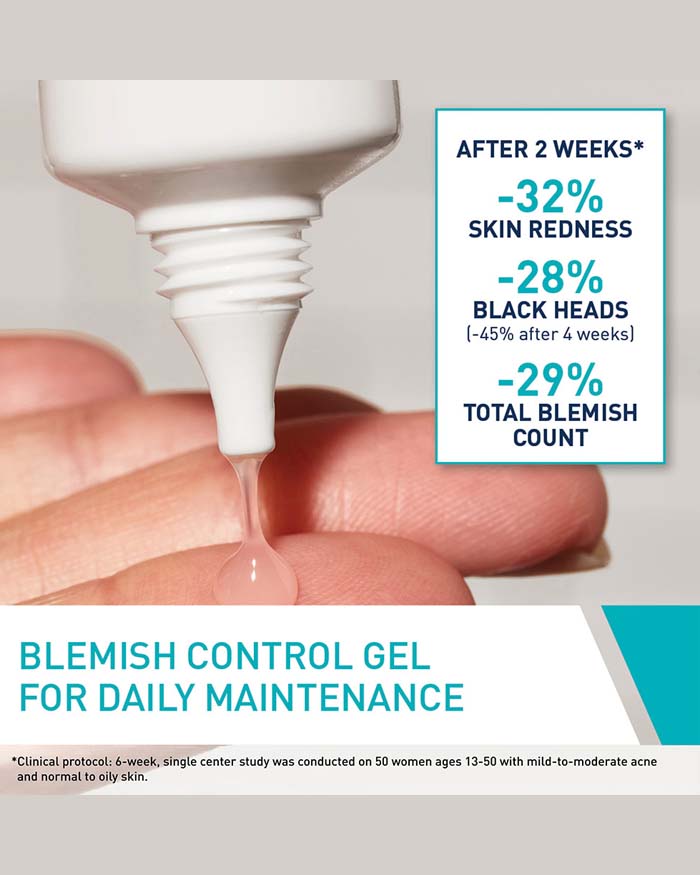 Blemish Control Gel
WITH SALICYCLIC ACID & CERAMIDES