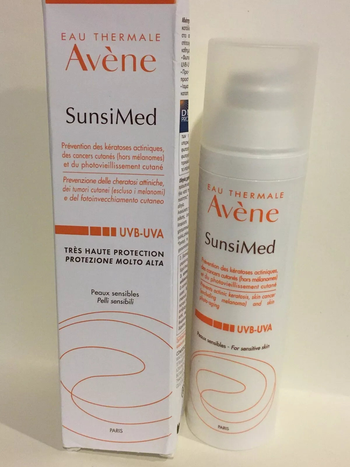 Solaire Sunsimed UVB-UVA Very High Protection by Avene 2.7oz /80ml Sunscreen NIB