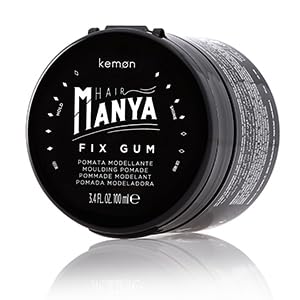 Kemon Hair Manya Fix Gum - Modelling Paste for Extra Shine and Strong Hold, Professional Hair Styling for Him - 100 ml