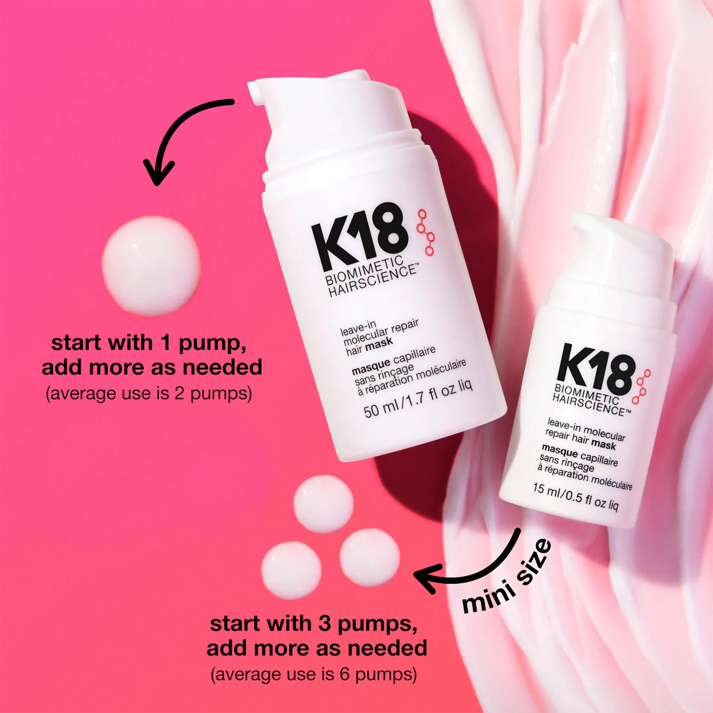 K18 Biomimetic Hair Science Professional Molecular Leave In Repair Mask 50ml