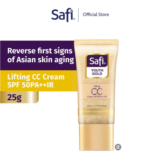 SAFI Youth Gold Lifting CC Cream SPF50PA++IR 25g | Protect from UVA, UVB & IR rays | Youthful | Anti-aging