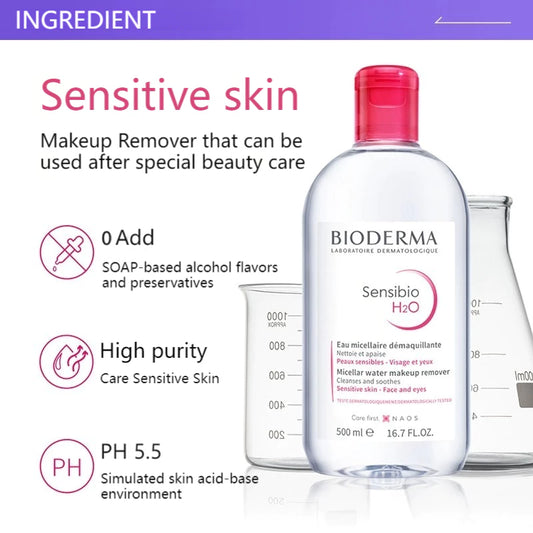 BIODERMA Makeup remover 500ml bioderma micellar water skin cleansing oil facial cleanser softymo cleansing oil Sensibio
