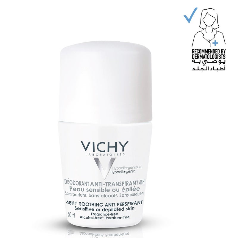 VICHY
Vichy Deo Roll-On Soothing Anti-Perspirant 48H - Sensitive Skin 50 ml